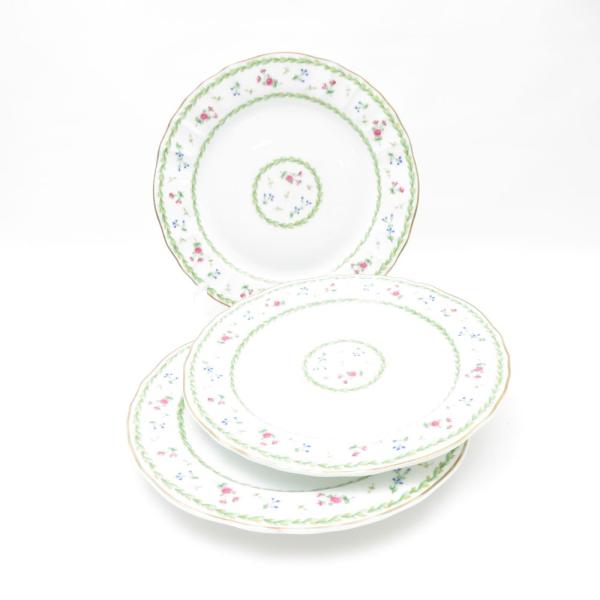 美品 ベルナルド リモージュ アルトワベール　平皿5枚 約26cm 美品 BERNARDAUD LIMOGES ベルナルドリモージュ Artois vert アルトワ