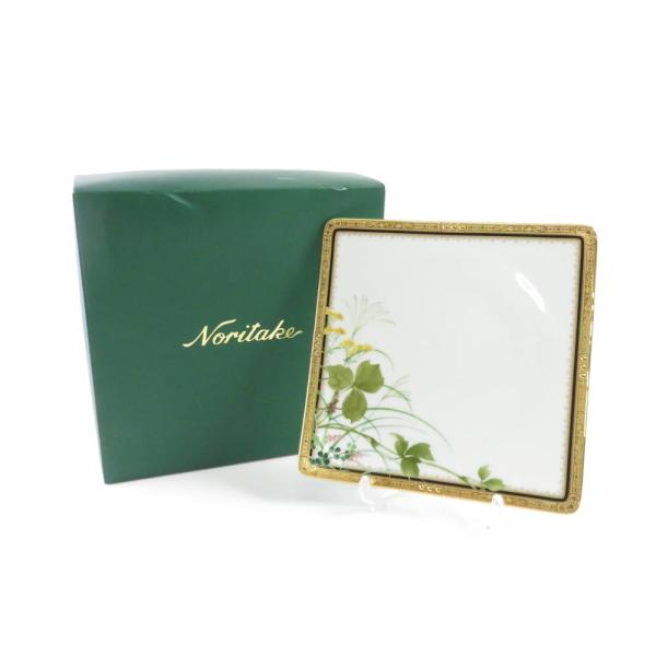 ノリタケ 未使用 Noritake 四季彩舞曲 秋草 20.5cmスクエア ノリタケ 未使用 Noritake 四季彩舞曲 秋草 20.5cmスクエア