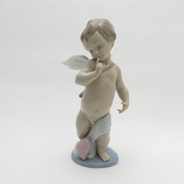 可愛い❤リヤドロ「タンバリンを打つ天使 」フィギュリン 陶器人形