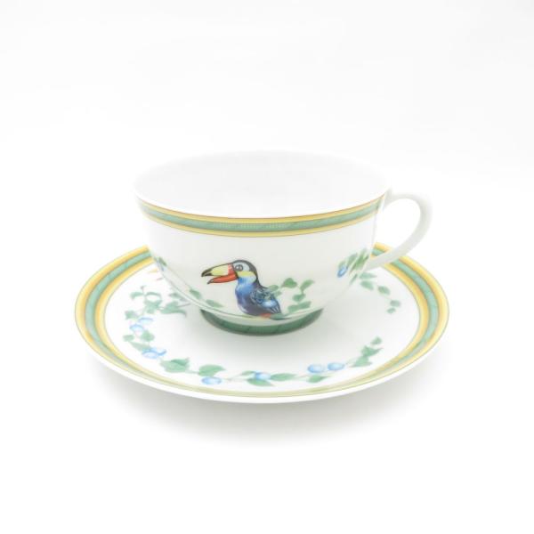 HERMES（エルメス） 美品 Toucans トゥカン ティーカップ＆ソーサー