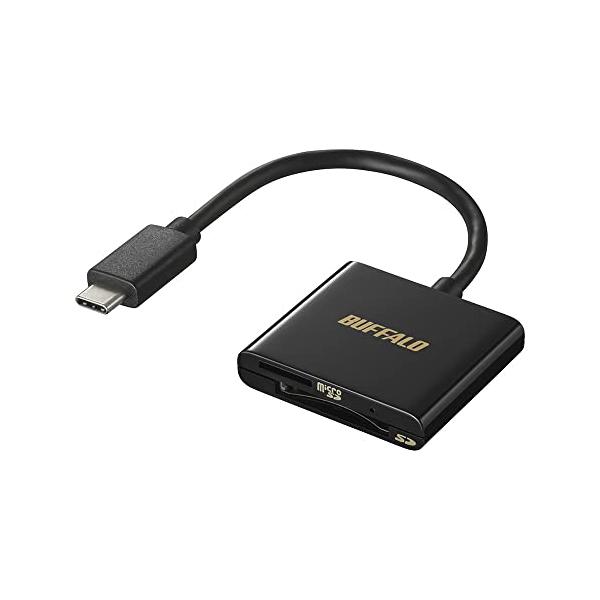 バッファロー USB3.2Gen1 Type-C カードリーダー 2-in-1 BSCR115U3CBK