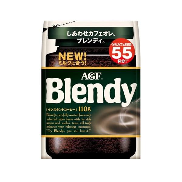 AGF ブレンディ 袋 110g 【 インスタントコーヒー 】【 水に溶けるコーヒー 】【 カフェオレ 好きに 】【 詰め替え 】