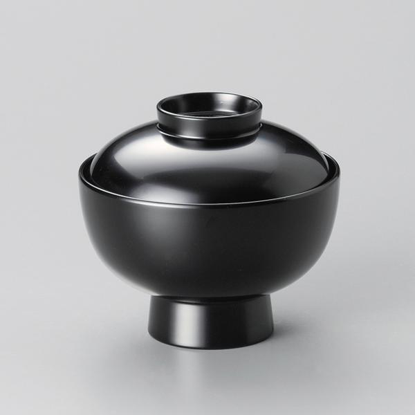 洗浄機対応雑煮椀（黒）漆器 蓋付き おしゃれ 越前漆器 引き出物 ギフト 日本製 内祝い 正月