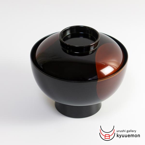 日月白檀 雑煮椀 漆器 蓋付き おしゃれ 越前漆器 引き出物 ギフト 日本製 内祝い 正月
