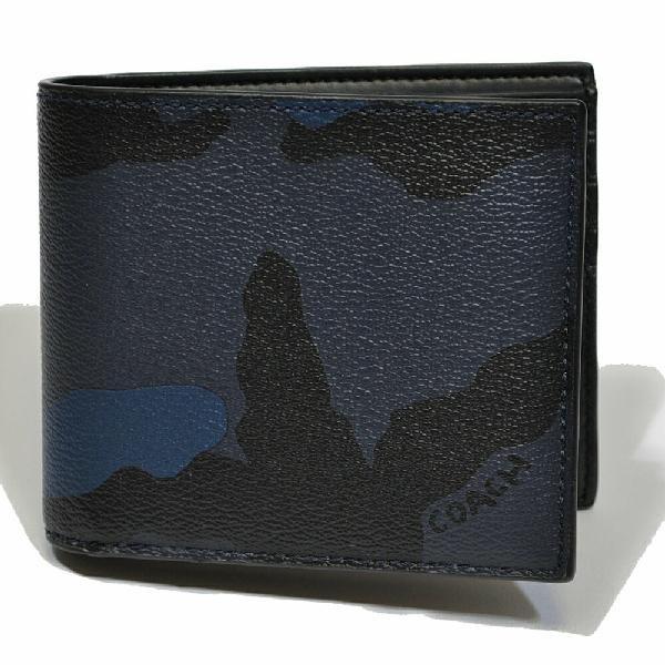 新品未使用品、コーチCOACH迷彩柄、ブルーカモフラIDパスケース折財布 楽天市場】コーチ COACH 財布 メンズ 二つ折り財布 キーリング