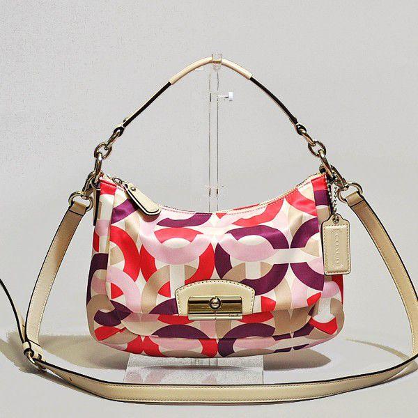 coach 2way ハンドバッグ マルチカラー PVC シグネチャー チェーン