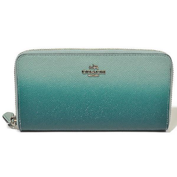 コーチ COACH 青 ブルー 長財布 かっこいい メンズ 女性