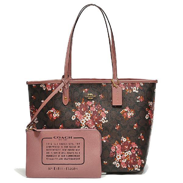 COACH コーチ トート バッグ F32084 IMBMC PVC シグネチャー ブーケ  