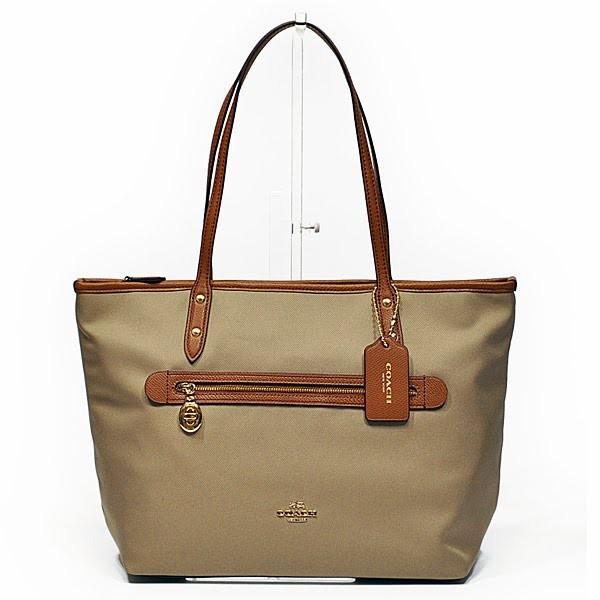 【並行輸入品】 コーチ COACH トート バッグ F37237 IMSTN ポリエステル ツイル トート ストーン 国内発送