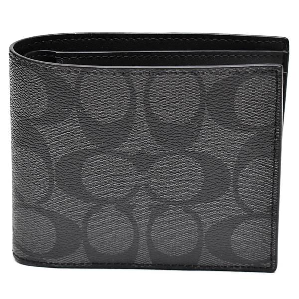 【新品】コーチ　二つ折り財布 COACH コーチ 財布 二つ折財布 メンズ アウトレット F74993