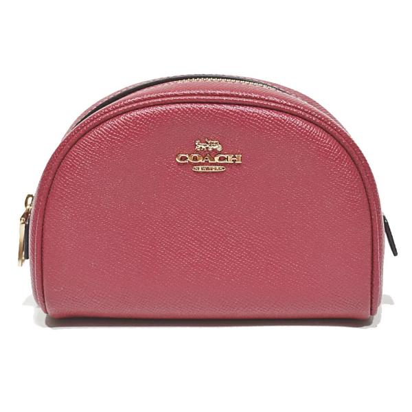 【並行輸入品】 コーチ COACH バッグ ポーチ 化粧ポーチ C9984 IMROU レザー ドーム コスメティック ケース ルージュ