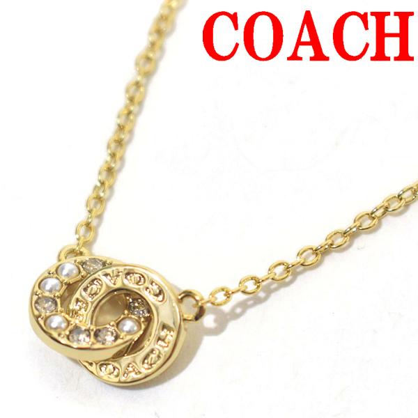 コーチ ネックレス レディース アクセサリー ジュエリー アウトレット COACH CO233 VP4 ONE GOLD オープン サークル パール ペンダント ゴールド