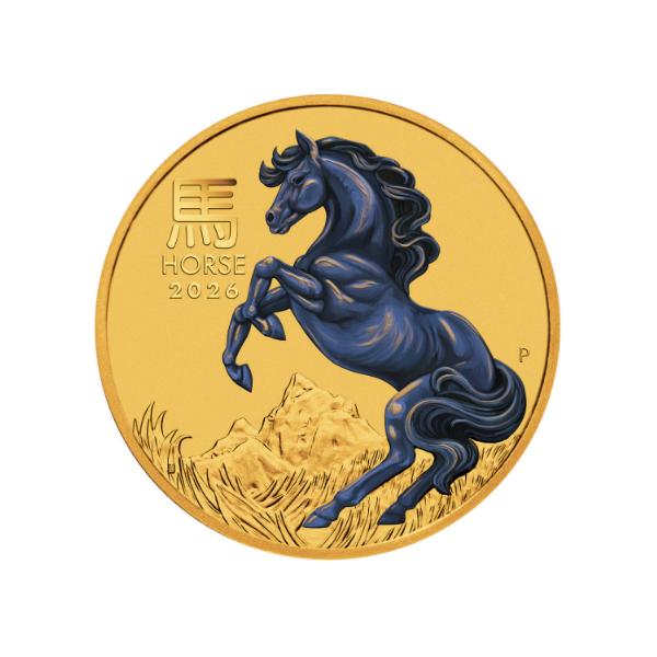 2026 オーストラリア 干支 馬（Year of the Horse）金貨 1/10oz Au999