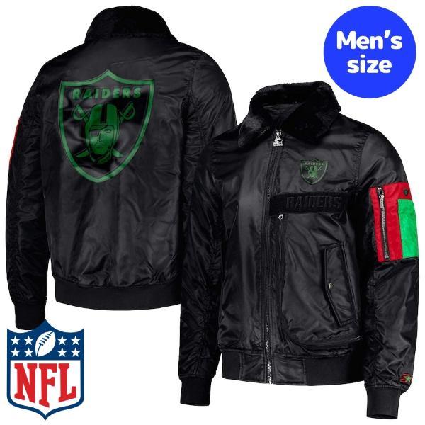 NFL メンズ MA-1 ジャケット アウタージャケット ラスベガス 