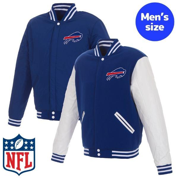 NFL メンズ スタジャン リバーシブルアウタージャケット バッファロー 