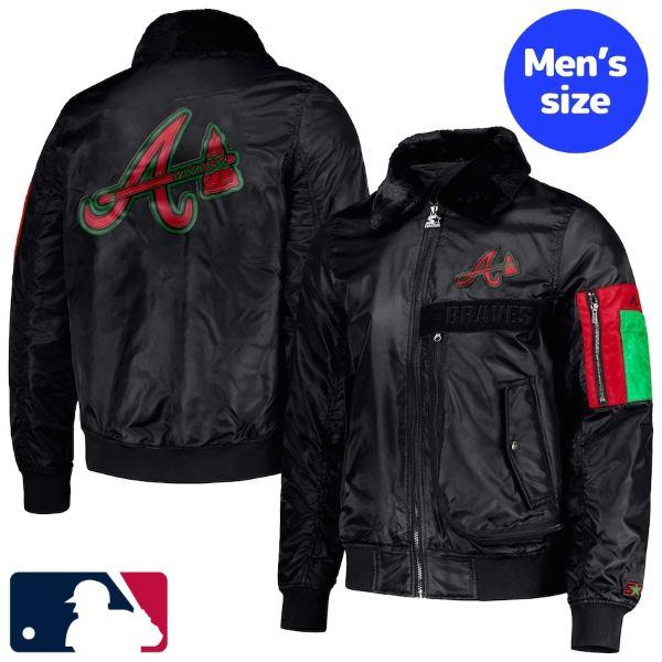 MLB メンズ MA-1 ジャケット アウタージャケット アトランタ 