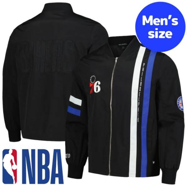 NBA メンズ アウター ジャケット スタジャン フィラデルフィア 