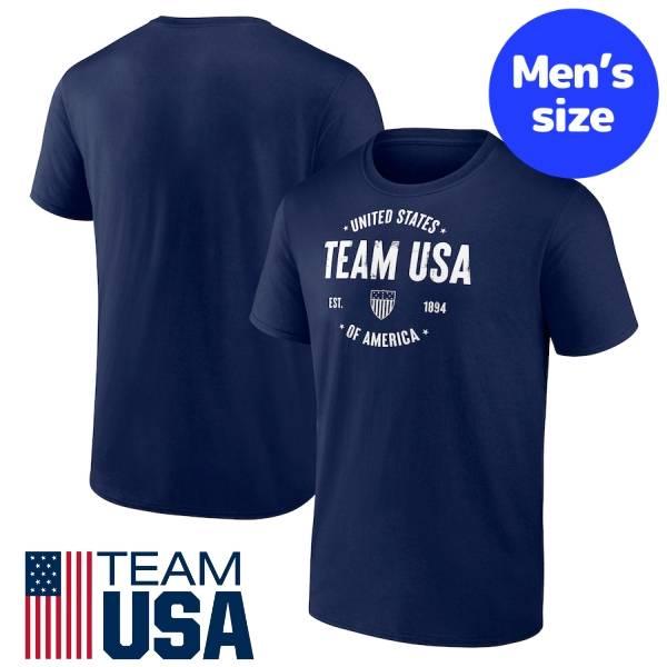 パリオリンピック2024 チームUSA公式 メンズ Tシャツ 半袖トップス
