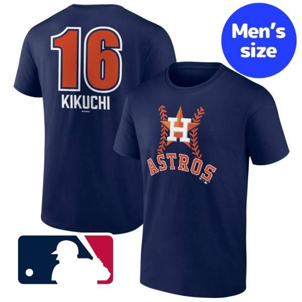 MLB公式 メンズ Tシャツ 半袖トップス ヒューストン・アストロズ 菊池