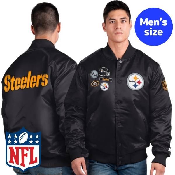 NFL ピッツバーグ スティーラーズ Steelers スタジャン XL NFL公式 メンズ アウター スタジャン ピッツバーグ・スティーラーズ