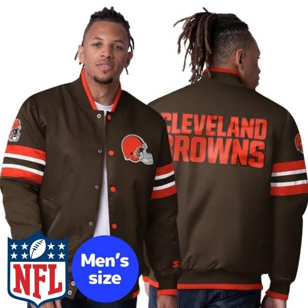 NFL公式 メンズ アウター スタジャン クリーブランド・ブラウンズ