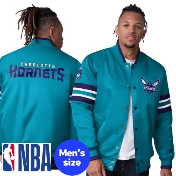 NBA公式 メンズ アウター スタジャン シャーロット・ホーネッツ