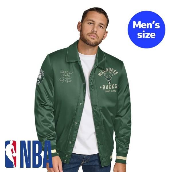 NBA公式 メンズ アウター スタジャン ミルウォーキー・バックス