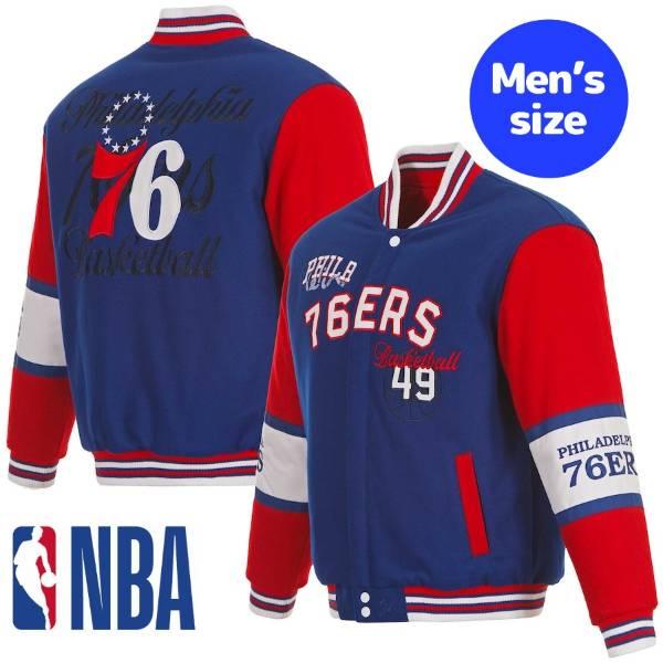 NBA公式 メンズ アウター スタジャン フィラデルフィア・セブンティ 