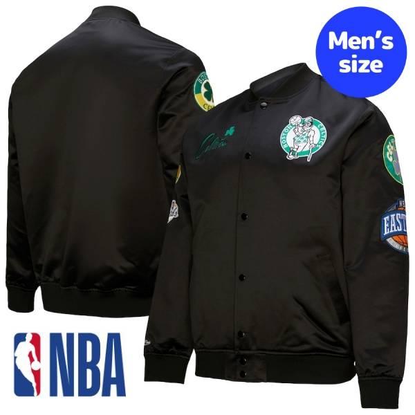 【希少】90SセルティックスCelticsスタジャンNBAボンバージャケット NEW ERA（ニューエラ） NBA公式 メンズ アウター ジャケット MA-1