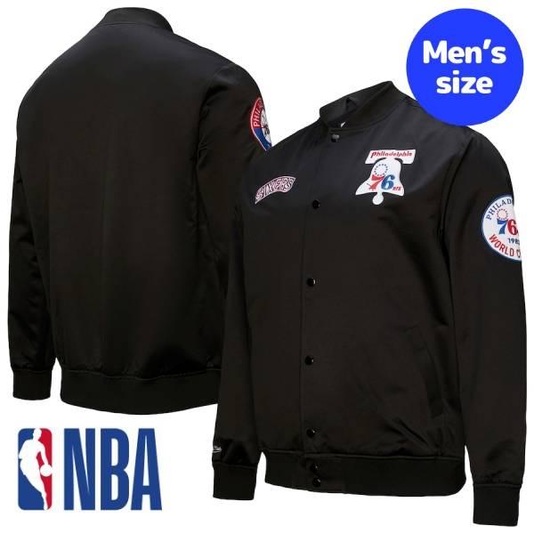 NBA公式 メンズ アウター スタジャン フィラデルフィア・セブンティ