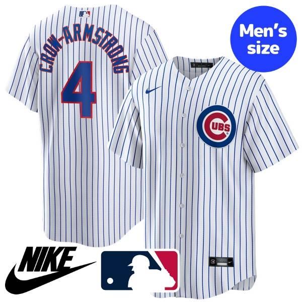 MLB公式 正規品 Nike ナイキ メンズ ユニフォーム ジャージ ユニホーム シカゴ・カブス ピート・クロウ アームストロング PCA Chicago Cubs Home Jersey