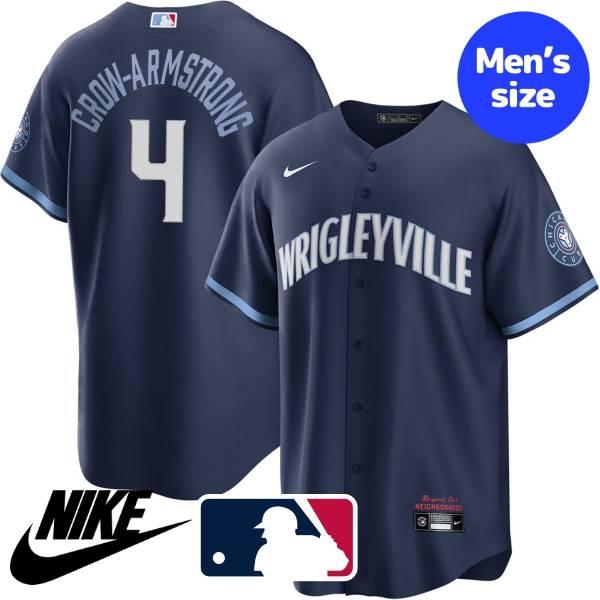 MLB公式 正規品 Nike ナイキ メンズ ユニフォーム ジャージ ユニホーム シカゴ・カブス ピート・クロウ アームストロング PCA Chicago Cubs City Connect Jersey