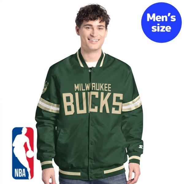 Milwaukee Bucks スタジャン　ミルウォーキーバックス　NBA NBA公式 Starter スターター メンズ スタジャン アウター ジャケット