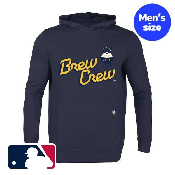 MLB公式 メンズ パーカー トレーナー 長袖トップス ミルウォーキー