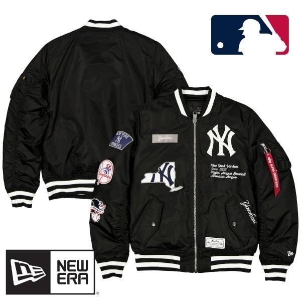 NY Yankees Majestic Athletic ボンバージャケット MLB公式 正規品 メンズ スタジャン ボンバージャケット MA-1 アウター