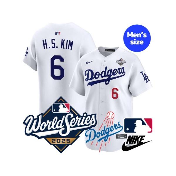 MLB NIKE ナイキ キム・へソン 金慧成 ワールドシリーズ 2025 ユニフォーム ロサンゼルス・ドジャース Los Angeles Dodgers ユニホーム ジャージ