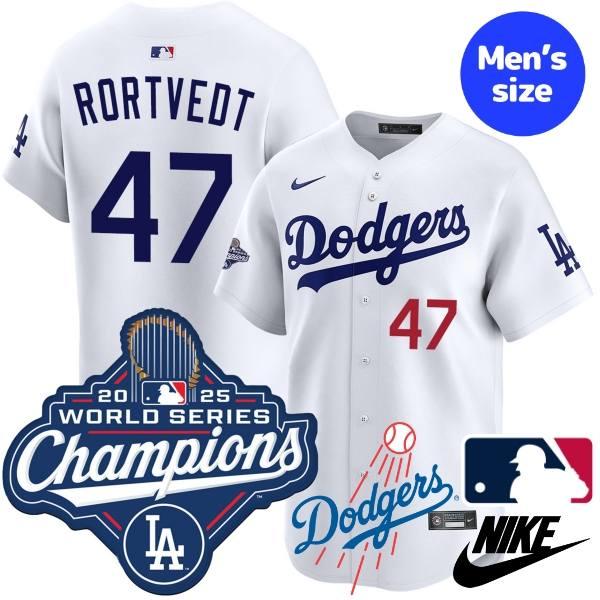 MLB公式 正規品 NIKE ナイキ ユニフォーム ユニホーム ジャージー ロサンゼルス・ドジャース ベン・ロートベット Ben Rortvedt Los Angeles Dodgers