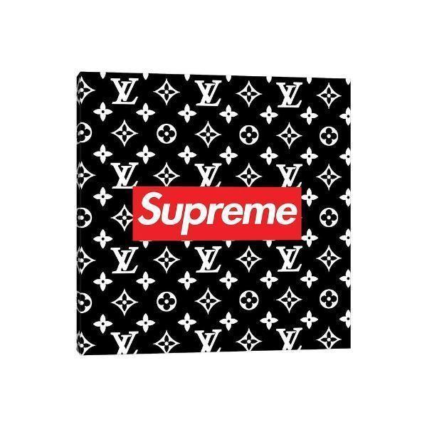 ブランドオマージュアート 45x45cm Lv Black Supreme シュプリーム Supreme キャンバス 絵画 Ics Usキッズウェア 通販 Yahoo ショッピング