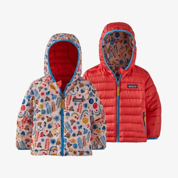 Patagonia パタゴニア 子供用アウター フード付きリバーシブルダウンジャケット Seafan Pink 男の子 女の子 Pg Usキッズウェア 通販 Yahoo ショッピング