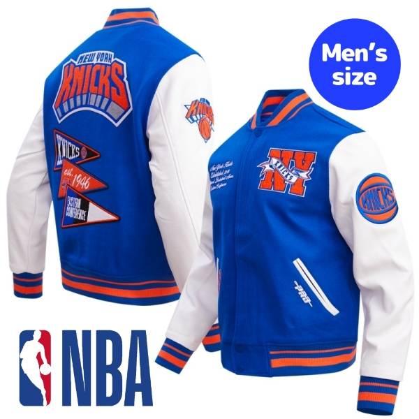 マジェスティック NBA ニューヨーク ニックス スタジャン ジャケット XL プロスタンダード NBA公式 メンズ アウター ジャケット スタジャン