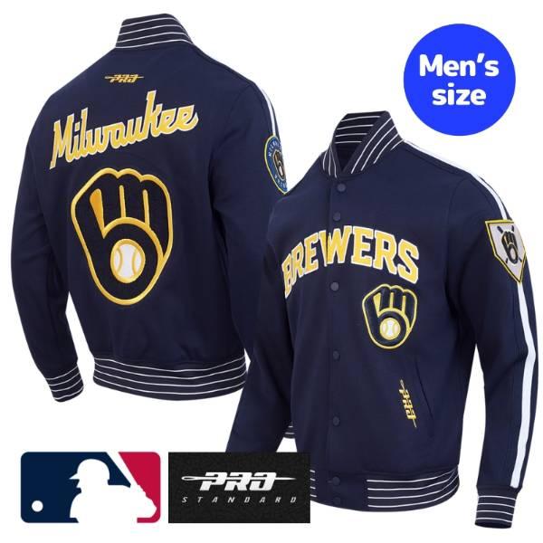 ブリュワーズ ファン ジャケット ジャンパー スタジャン MLB MLB公式 メンズ アウター ジャケット スタジャン プロスタンダード