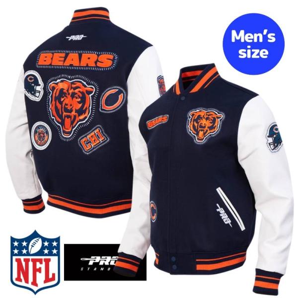 NFL公式 正規品 メンズ アウター スタジャン ジャケット シカゴ