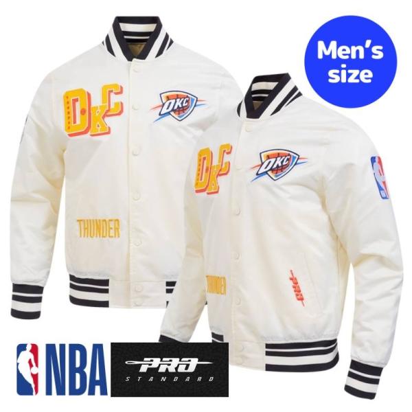 00s  トラックジャケットOKC オクラハマシティーサンダーXXL Pro Standard プロスタンダード NBA公式 正規品 メンズ スタジャン