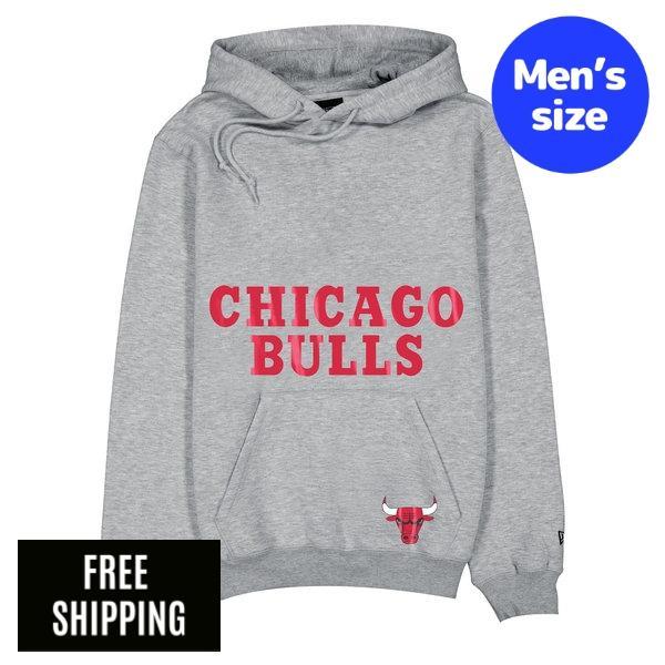 NBA メンズ パーカー 長袖トップス ブルズ New Era ニューエラ Chicago 