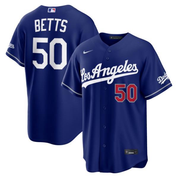MLB ムーキー・ベッツ ドジャース Nike ナイキ ユニフォーム Mookie Betts Los Angeles Dodgers Alternate Royal Stadium Jersey