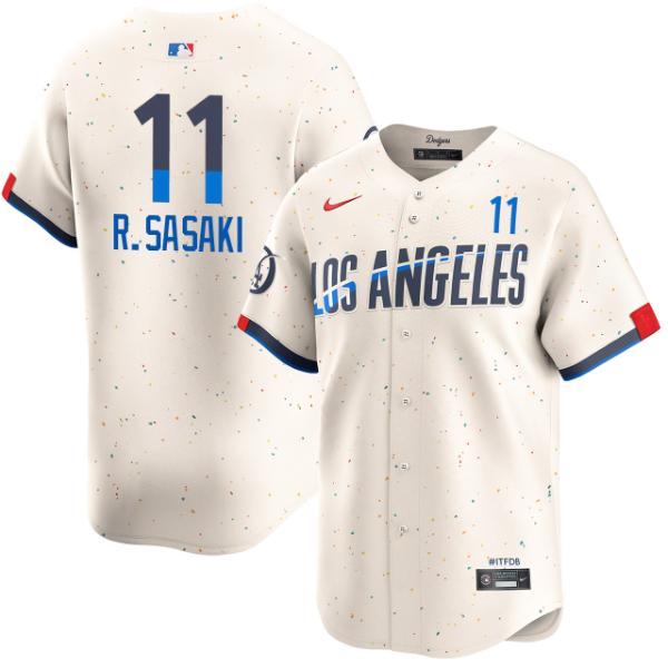 MLB 佐々木朗希 ドジャース Nike ナイキ ユニフォーム Roki Sasaki Los Angeles Dodgers City Connect Limited Jersey