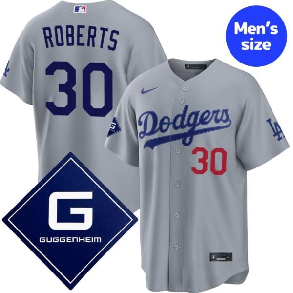 MLB ロサンゼルス・ドジャース デーブ・ロバーツ Nike ナイキ ユニフォーム Los Angeles Dodgers Road Stadium Jersey グッゲンハイムパッチ付き ユニホーム