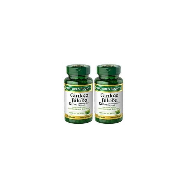 Nature's Bounty (ネイチャーズバウンティ) Ginkgo Biloba 120mg　100粒×2個セット