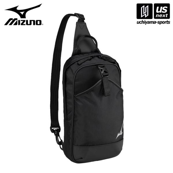 /メーカー ミズノ（MIZUNO） /品名 ボディバッグ /品番 63JMB010 /サイズ L18×W6×H34cm /容量 約5L /重量 約260g /カラー 09（ブラック） /素材名 ポリエステル（裏加工PU）、合成皮革（PU） ...