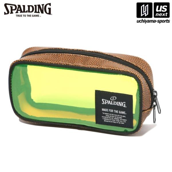 /メーカー スポルディング/品名 クリアボール ペンケース ライムグリーン/品番 42-009LG/サイズ W19×H9×D5cm/カラー ライムグリーン/素材 PVC/生産国 中国/バスケットボール素材の合成皮革素材とクリア素材を切り替え...